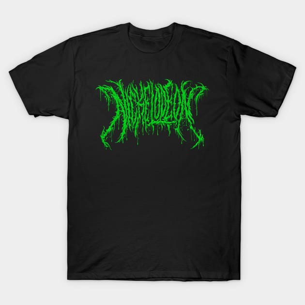 Nick (Slime Green Variant) - Death Metal Logo T-Shirt by Brootal Branding